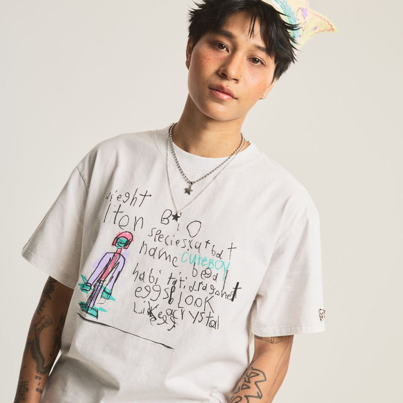 Queen Cat Bat [Washed White] T-Shirt