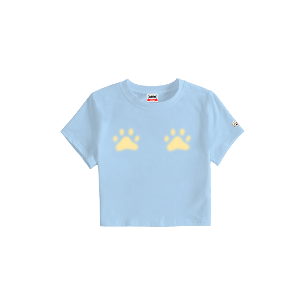 Fluffy Paw [Blue] Baby Tee