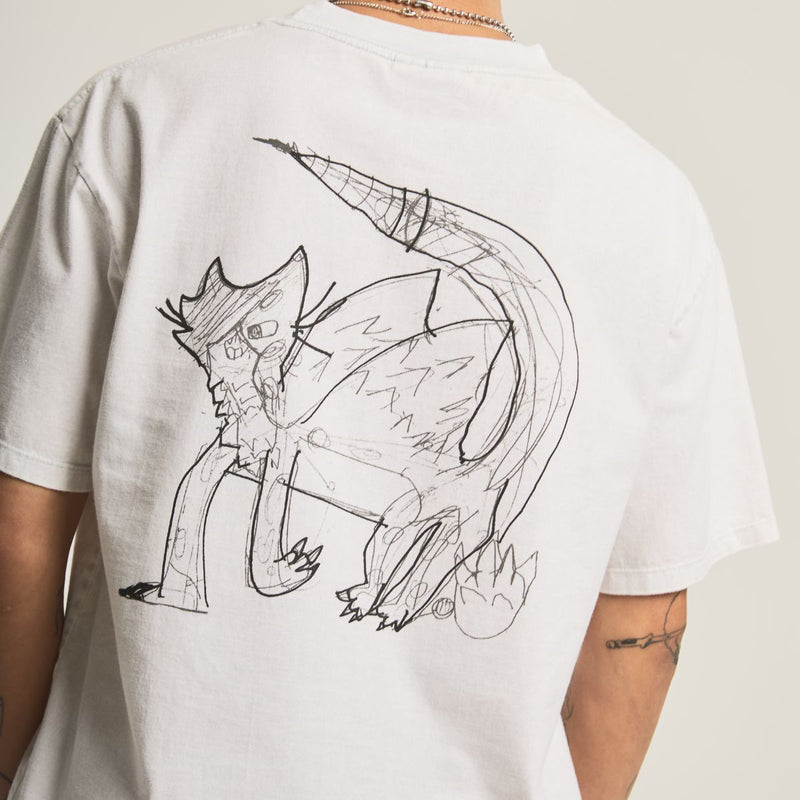Queen Cat Bat [Washed White] T-Shirt