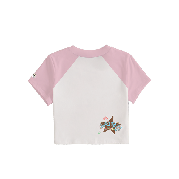 Cosmic Star Kimkimo [Pink/White] Baby Tee