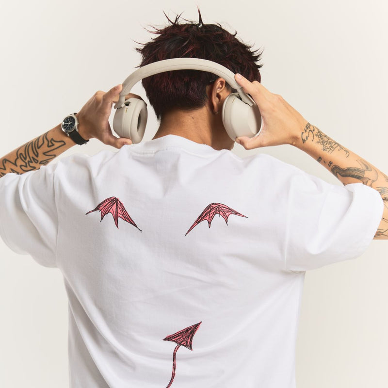 Cat Devil [White] T-Shirt