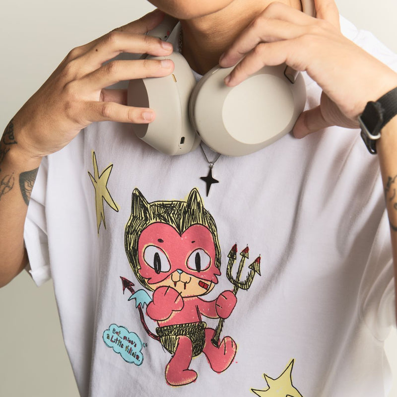 Cat Devil [White] T-Shirt