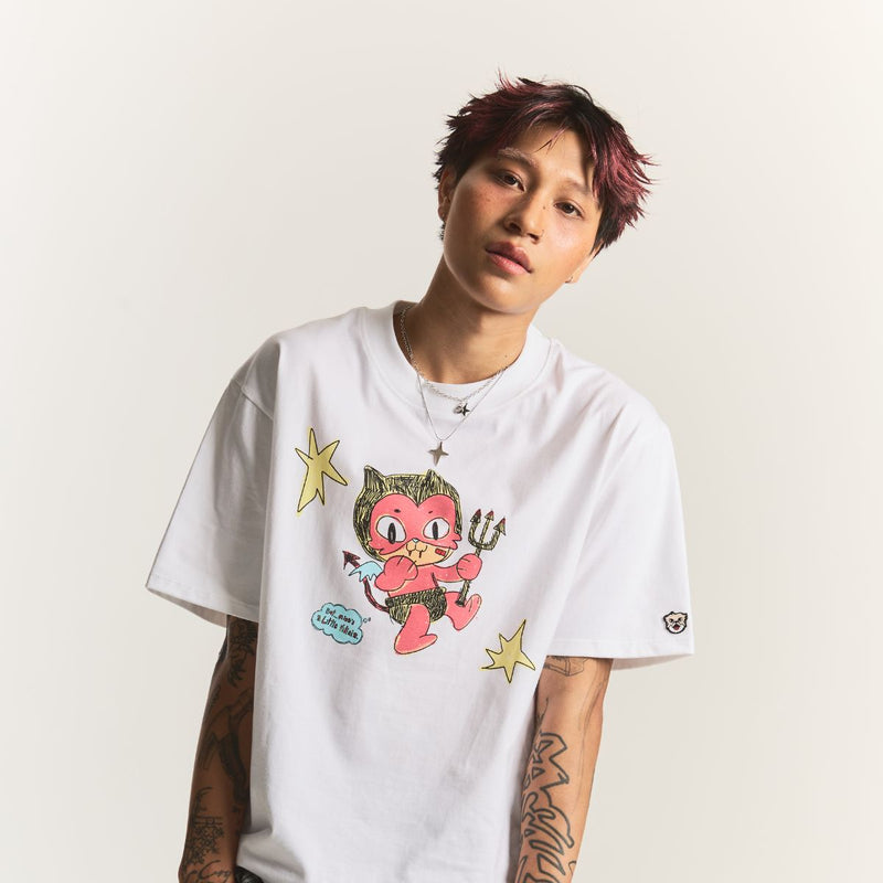 Cat Devil [White] T-Shirt