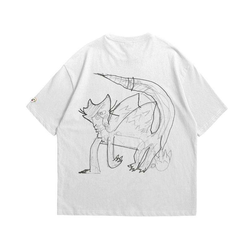 Queen Cat Bat [Washed White] T-Shirt