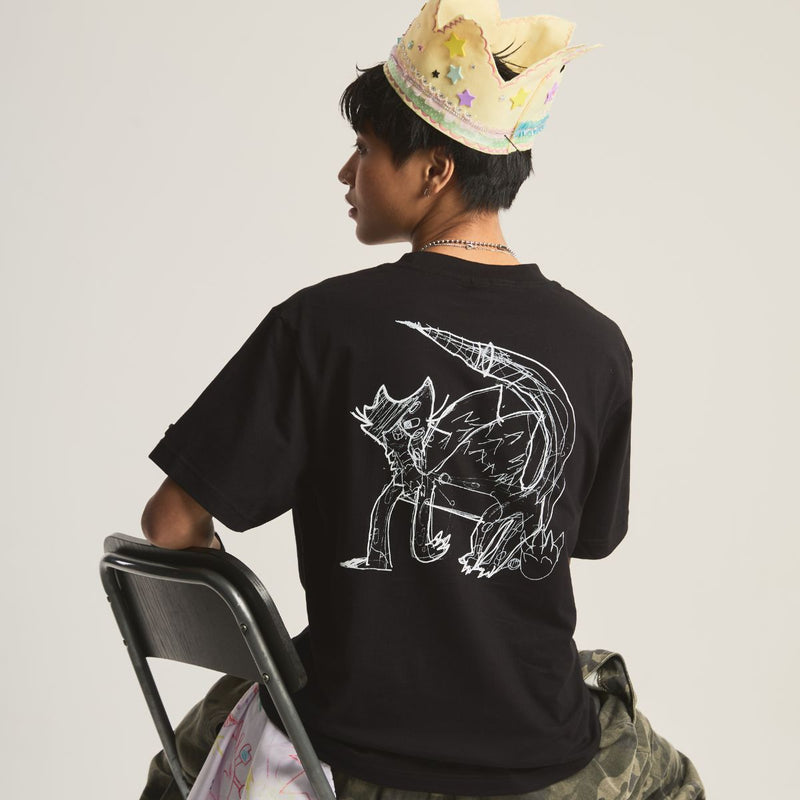 Queen Cat Bat [Black] T-Shirt