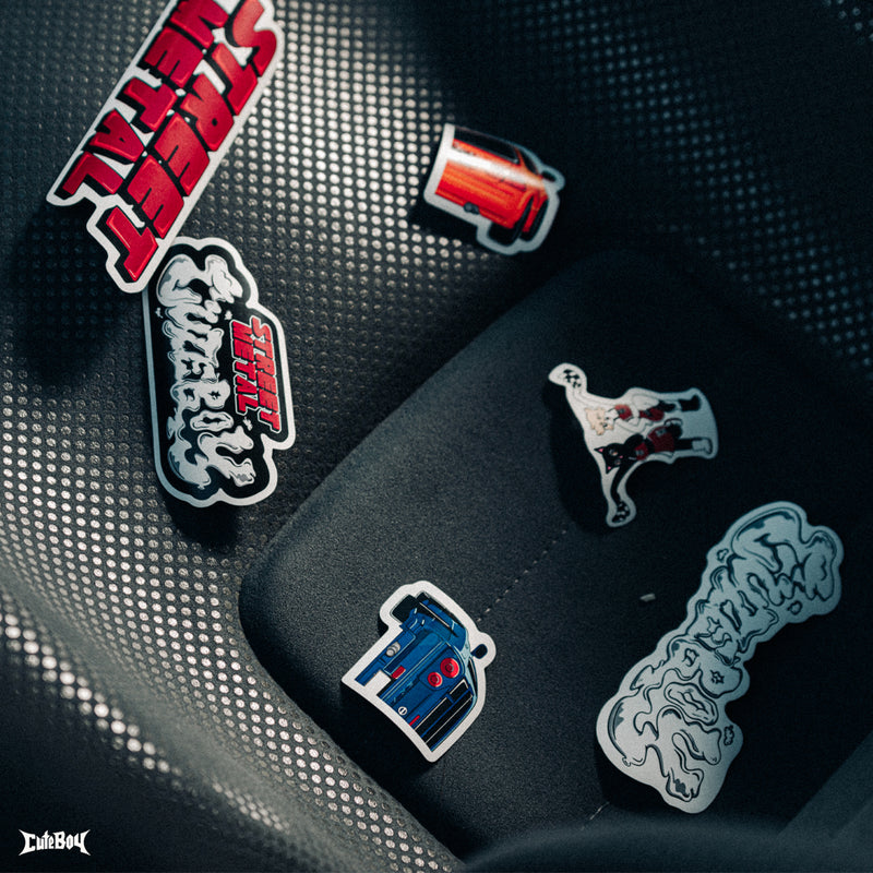 CuteBoy x Streetmetal Sticker and Air Freshener Set