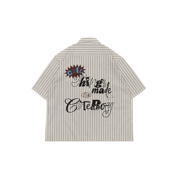 Hoomen!! [White Chocco] Cropped Shirt