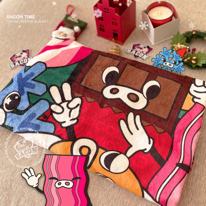 Bacon Time Feeling Festive Blanket