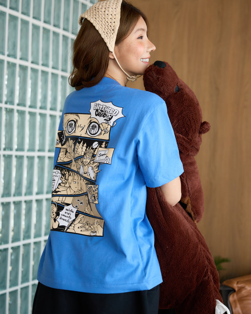 Nine Scenario Monotone [Blue] T-Shirtt