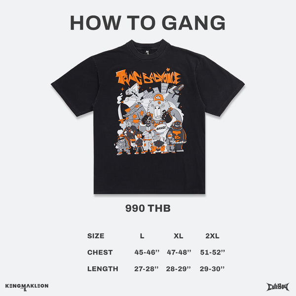 Kengmakleon x TangBadVoice - HOW TO GANG Tee