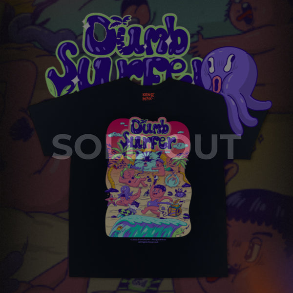 Dumb Surfer ชาเขียว & เปียกปูน × Kengmakleon  Limited Edition T-Shirt